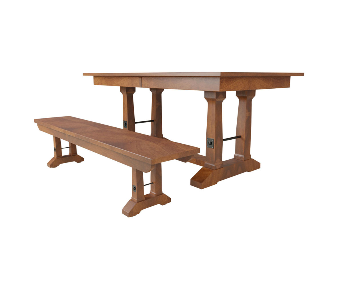 Carla Elizabeth Double Pedestal by Hermies Table Shop