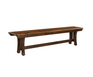 Curved Mission Bench by Hermies Table Shop