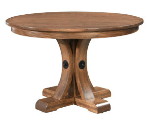Oagley Single Pedestal Table by Hermies Table Shop