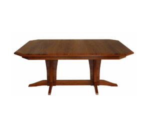 Vintage Double Pedestal Table by Hermies Table Shop