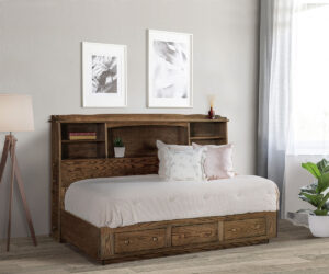 Ajay Bed With Side Storage Tower Collection by Indian Trail Furniture