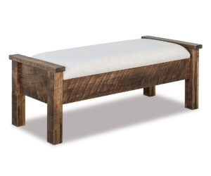 Rough Sawn Bed Seat by Indian Trail Furniture