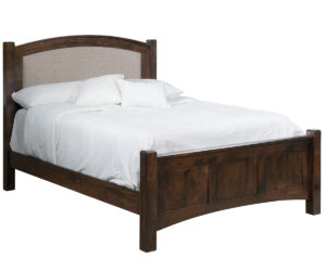 Finland Bed with Fabric Headboard by Indian Trail Furniture