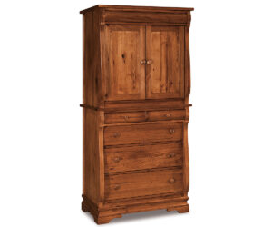 Chippewa Sleigh Armoire – 37¾”W by J&R Woodworking