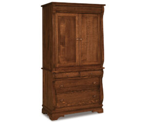 Chippewa Sleigh Armoire – 37¾”W by J&R Woodworking