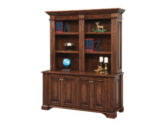 Lincoln Double Door Base and Bookshelf Hutch by Dutch Creek Design