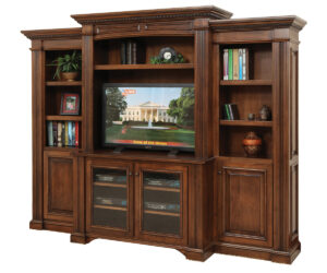 Lincoln 48″ Entertainment with Side Bookcases by Dutch Creek Design