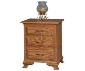 Crown Villa 3 Drawer Nightstand by Brookside Home Furnishings