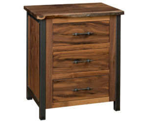 Structura Live Edge Nightstand by Brookside Home Furnishings