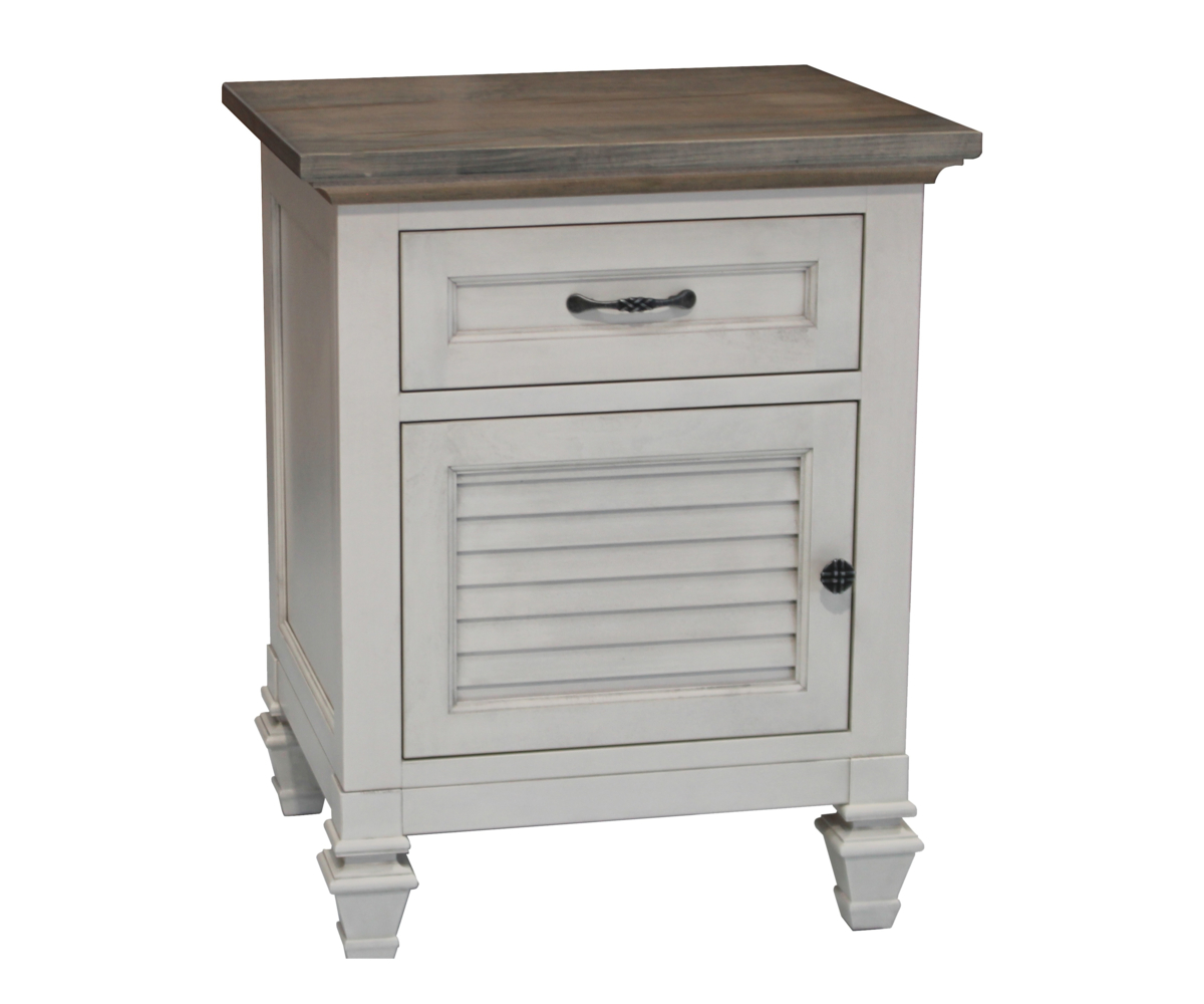 Coastal Retreat 1 Drawer 1 Door Nightstand by Brookside Home Furnishings