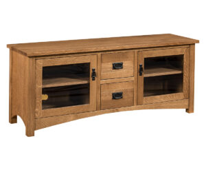 Claremont Mission 61″ Entertainment Console by Nisley Cabinets LLC