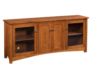 Claremont Mission 73″ Entertainment Console by Nisley Cabinets LLC
