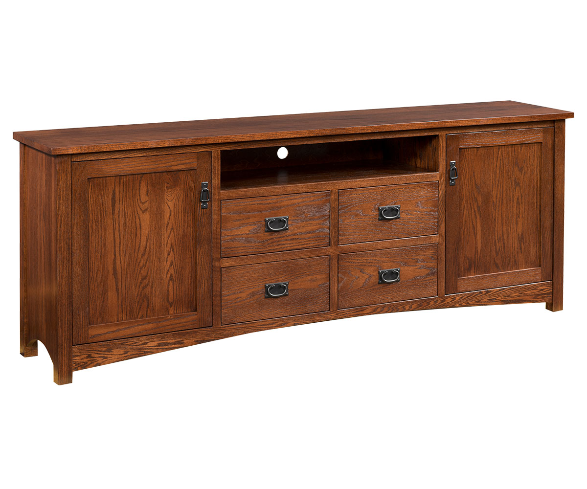 Claremont Mission 85" Entertainment Console by Nisley Cabinets LLC