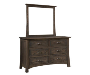 Addison 6 Drawer Dresser And Mirror by Old Town Oak