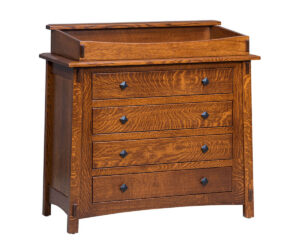 McCoy 4 Drawer Dresser With Changing Box Top Option by Old Town Oak
