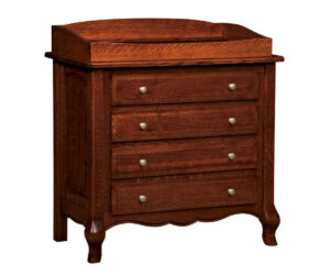 French Country 4 Drawer Dresser With Changing Box Top Option by Old Town Oak