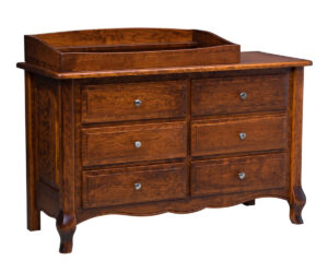 French Country 6 Drawer Dresser With Changing Box Top Option by Old Town Oak