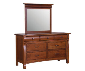 Castlebury 7 Drawer Dresser With Mirror by Old Town Oak