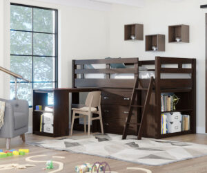 Solana Loft Bed Collection by Old Town Oak
