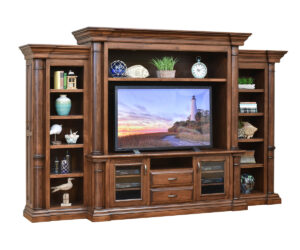 Paris Entertainment with Side Bookcases by Dutch Creek Design