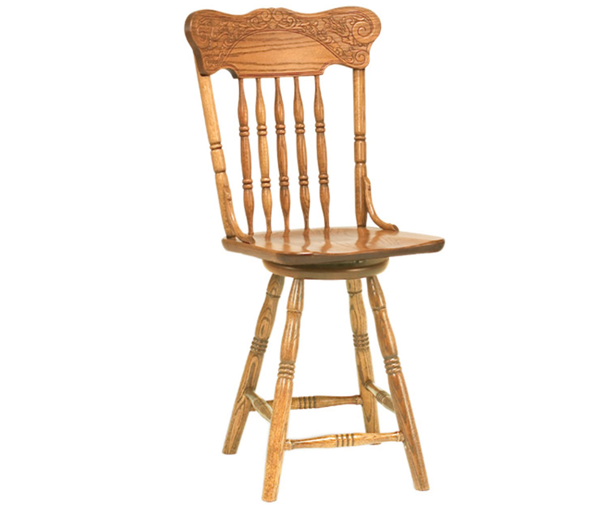 Spring Meadow Pressback Swivel Barstool by RH Yoder