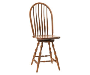 Bent Feather Bow Swivel Barstool by RH Yoder