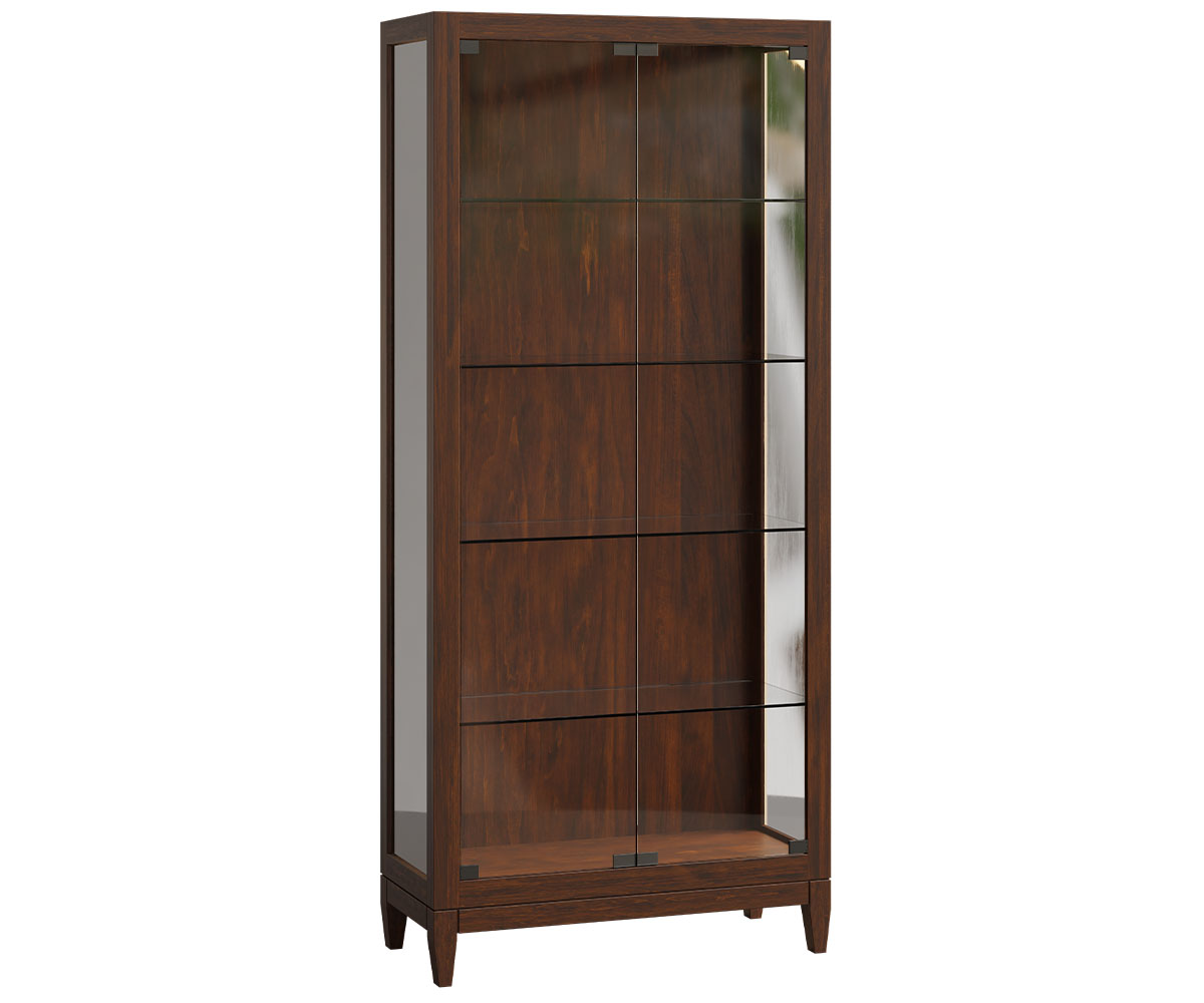 Stonehenge Glass Door Display Cabinet by Genuine Oak Designs