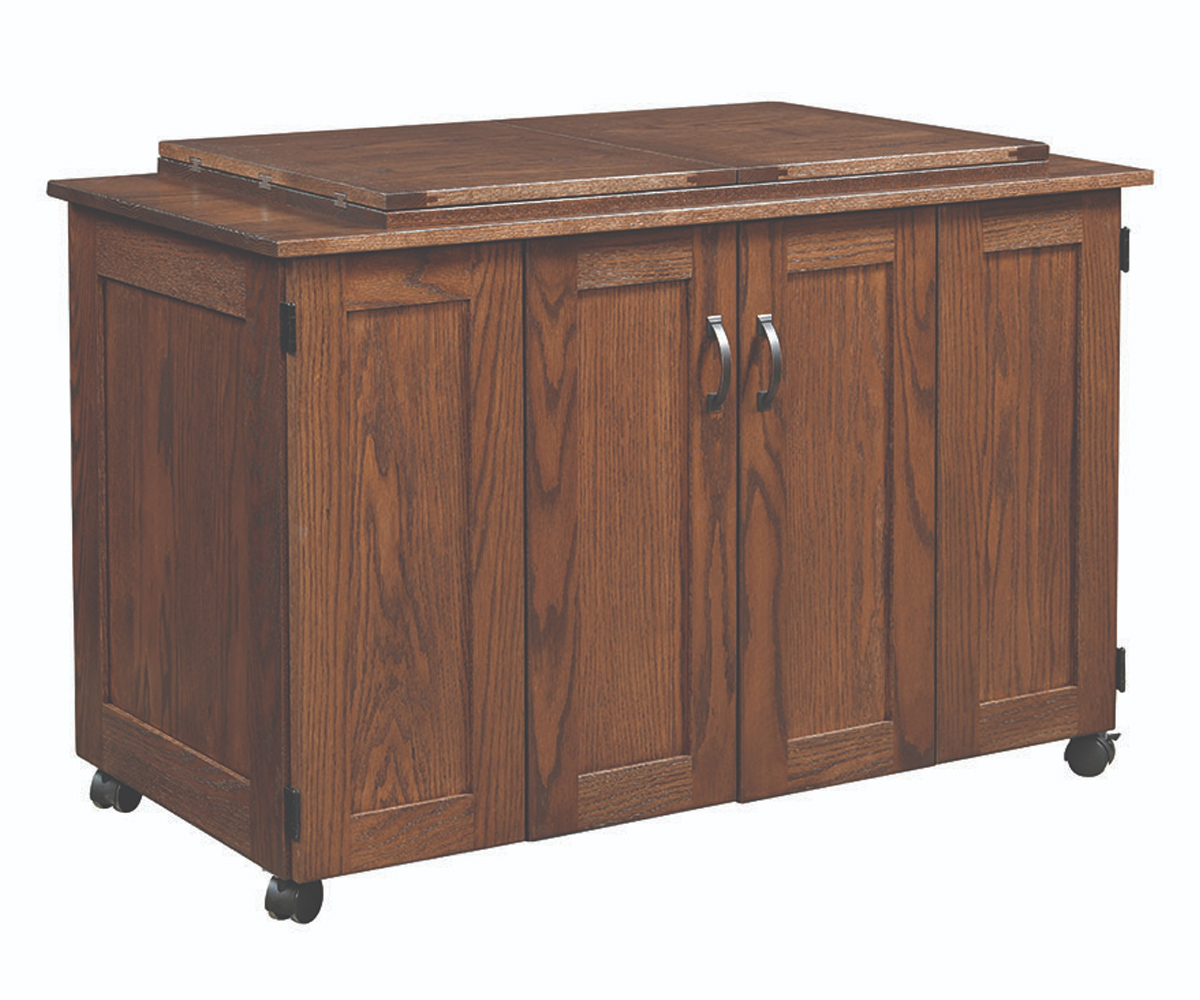 Extra Large Double Top Serger Cabinet by Timberside Woodworking