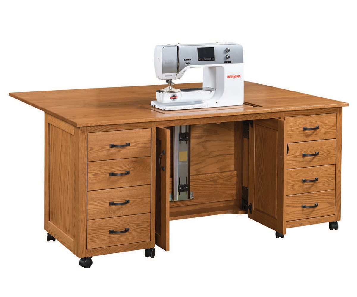 Flat Top Sewing Cabinet by Timberside Woodworking