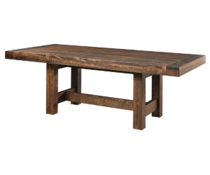 Panda Double Pedestal Table by Hermies Table Shop