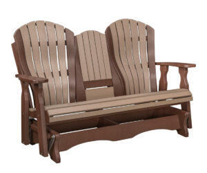 5’ Bentback Glider With Console by Walnut Lane Poly