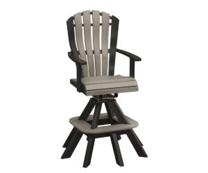 Bentback Bar Height Swivel Chair With Springs by Walnut Lane Poly