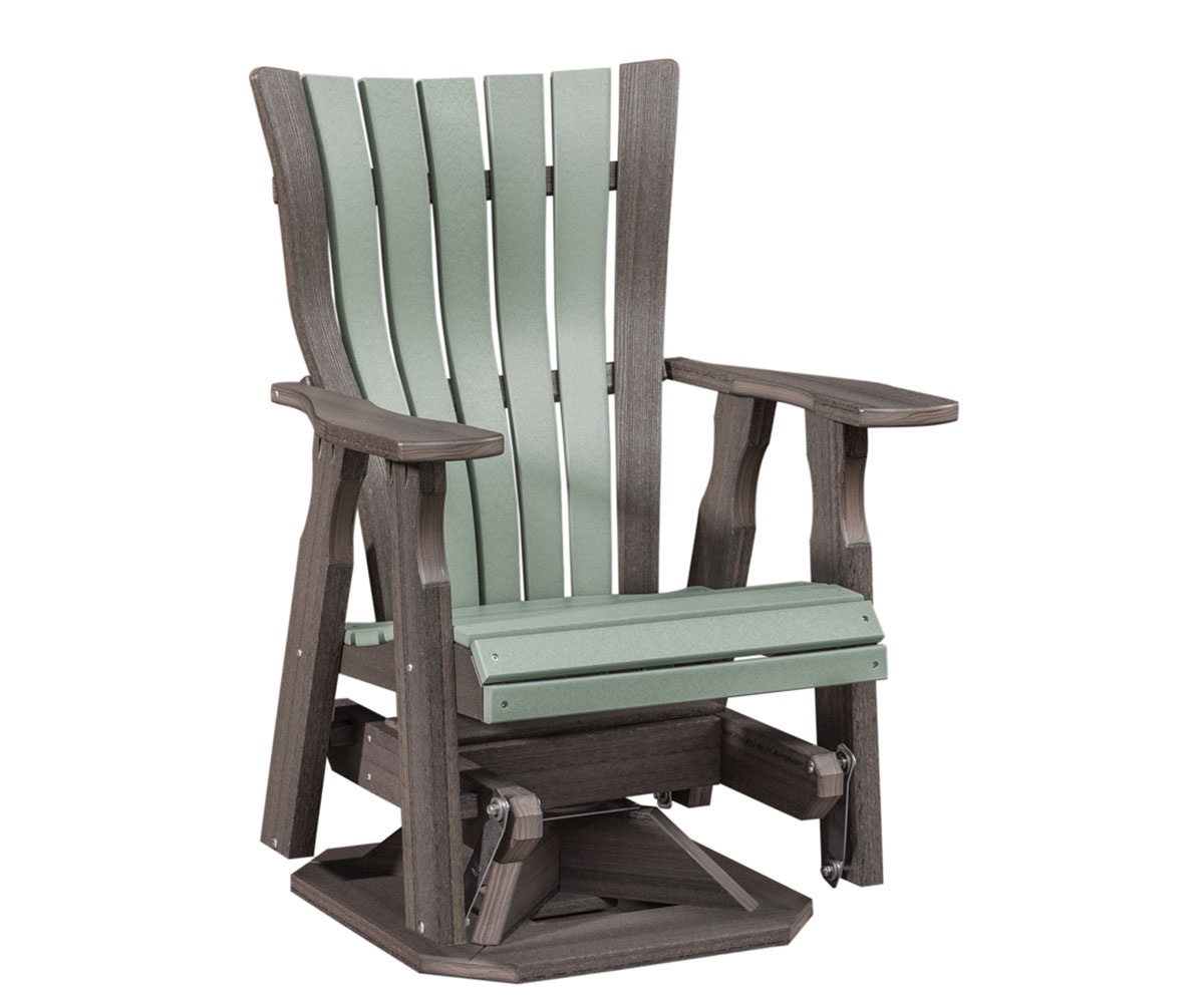 Bentback Swivel Glider - Straight Top by Walnut Lane Poly