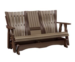 5’ Bentback Glider With Console – Straight Top by Walnut Lane Poly