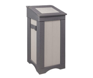 Flip-Top Trash Bin by Walnut Lane Poly