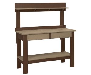 Potting Bench With Drawers by Walnut Lane Poly