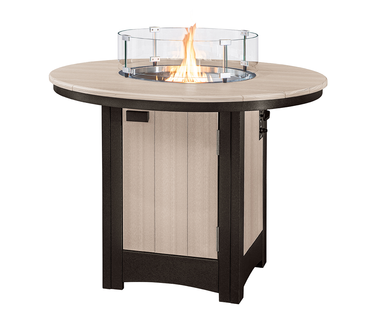 Fire Table With Round Fire Pit by Walnut Lane Poly