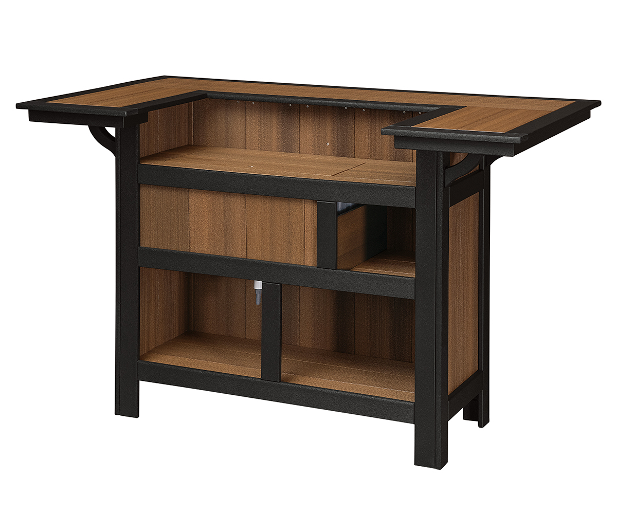 Serving Bar/Island With Cooler Option by Walnut Lane Poly