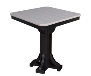 32″ Square Table With Square Base by Walnut Lane Poly