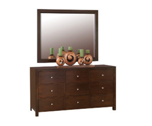 Park Avenue 66″ Dresser with Wall Mirror by Brookside Home Furnishings