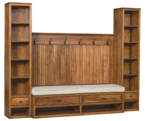 Hall Seat With Tower by Timberside Woodworking