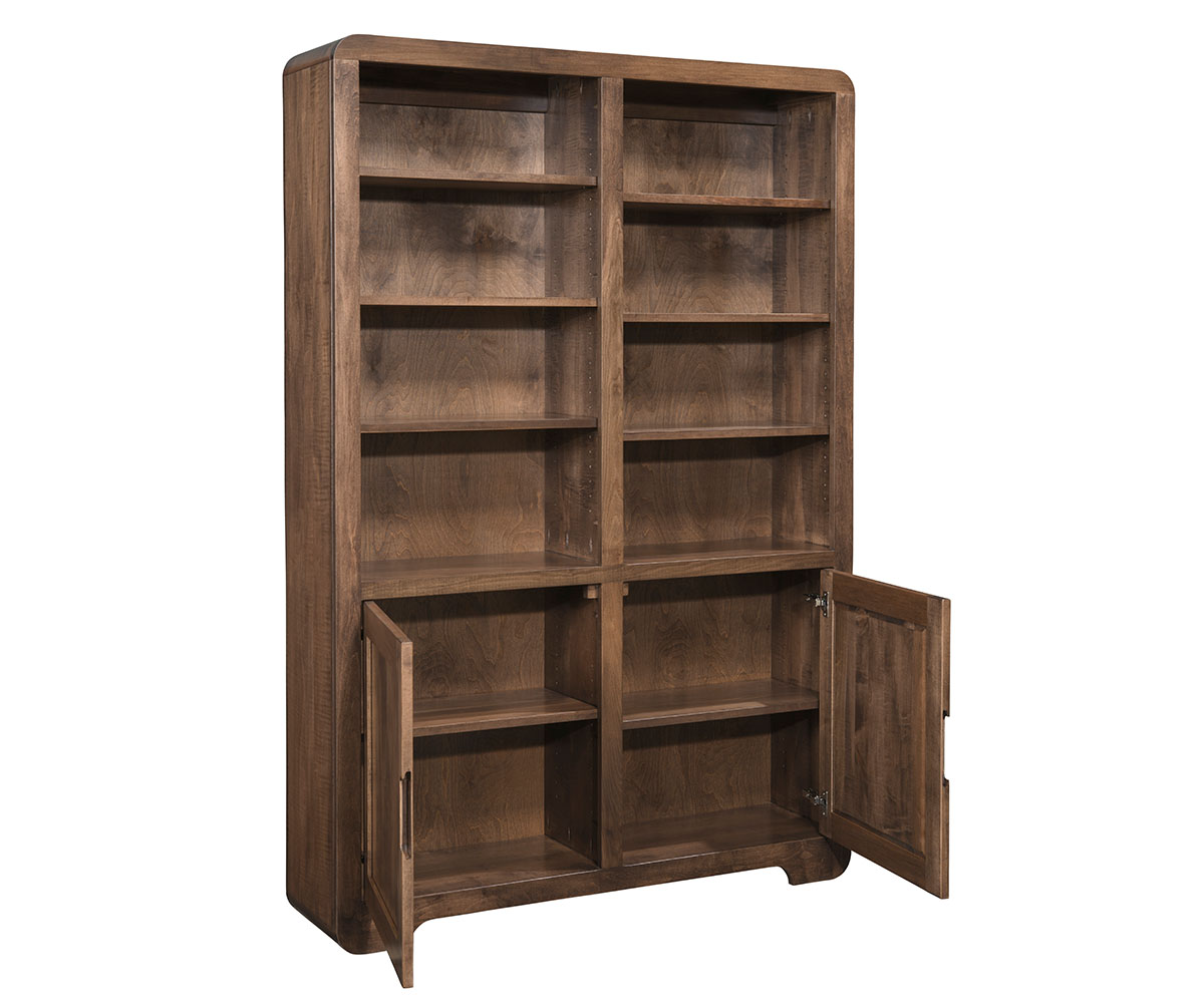 Europa Bookcase With Doors - 48"W by Ashery Oak
