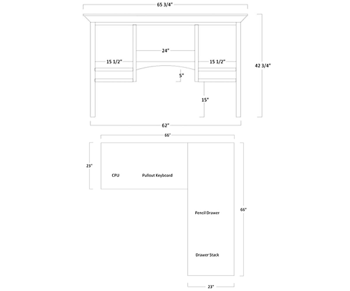 Homestead Corner Desk & Hutch by Dutch Creek Design