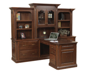 Lexington Partner Desk and 3 Piece Hutch by Dutch Creek Design