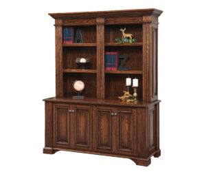 Lincoln Double Door Base and Bookshelf Hutch by Dutch Creek Design