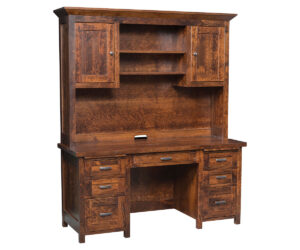 Sante Fe Desk With Hutch by Ashery Oak