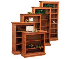 Traditional Open Bookcases by Ashery Oak