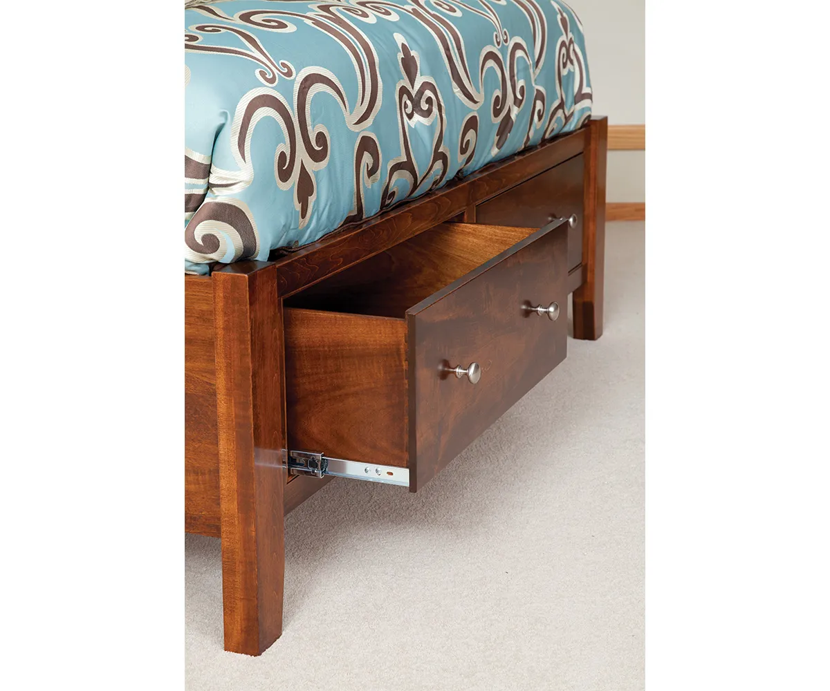 Hyland Park Panel Bed with Drawer Footboard by Brookside Home Furnishings