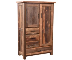 Farmhouse 4 Drawer Armoire by Arista Wood
