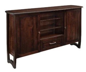 Hannah Media Stand – 71″W by Forks Valley Woodworking